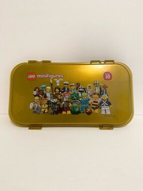 LEGO Minifigure Case Mini Figure Gold Series 10 2013 Holder Storage Toy